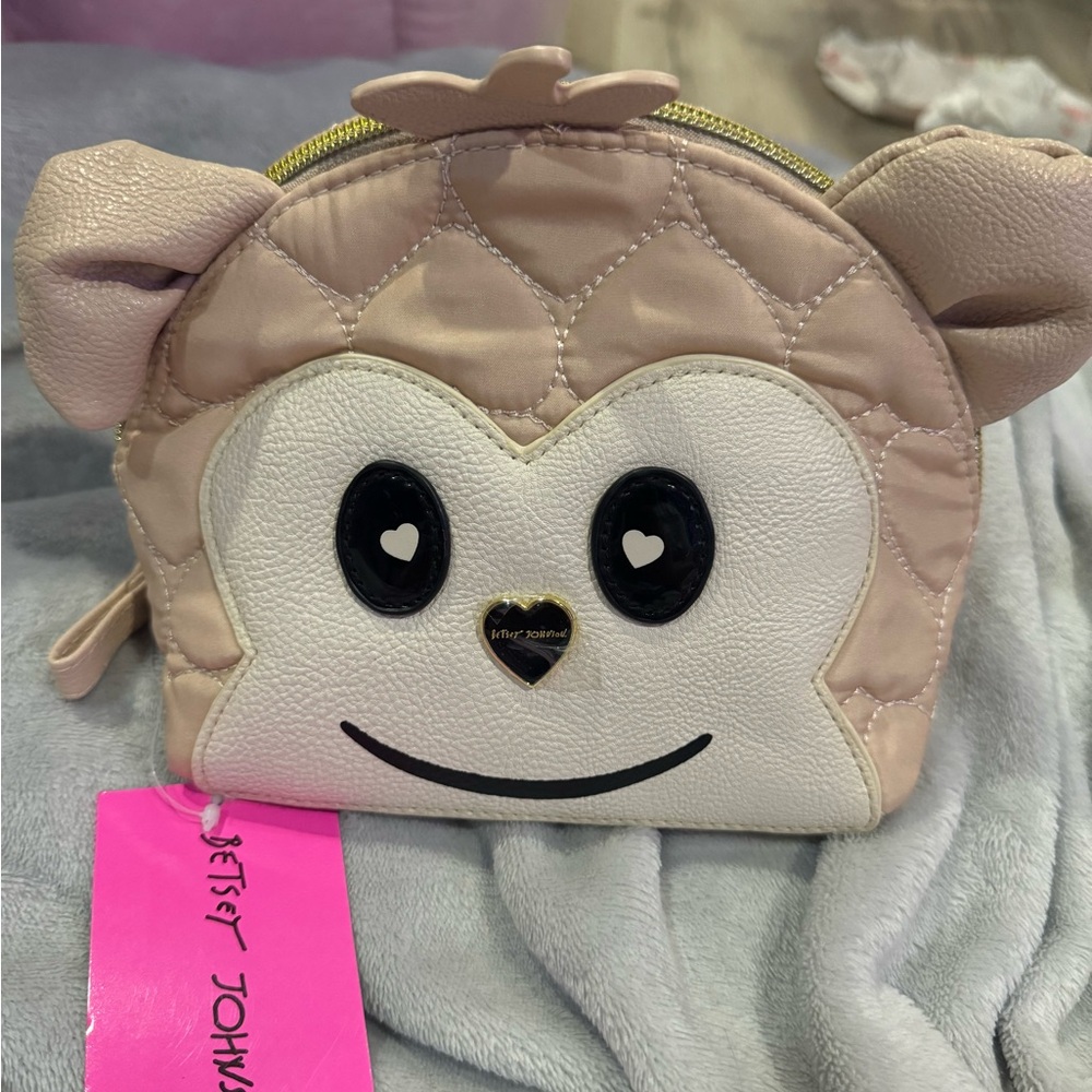 Betsey Johnson Monkey Cosmetics Bag
